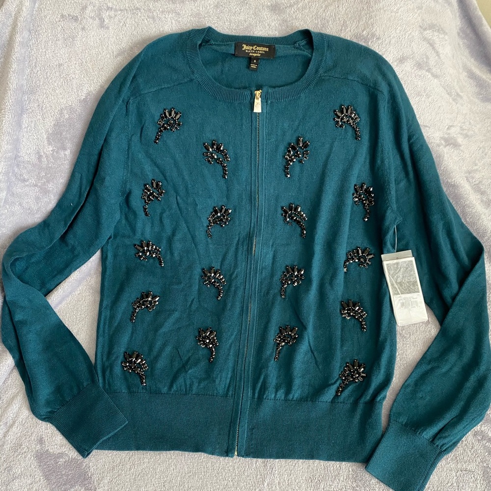 Brand new green juicy couture cardigan